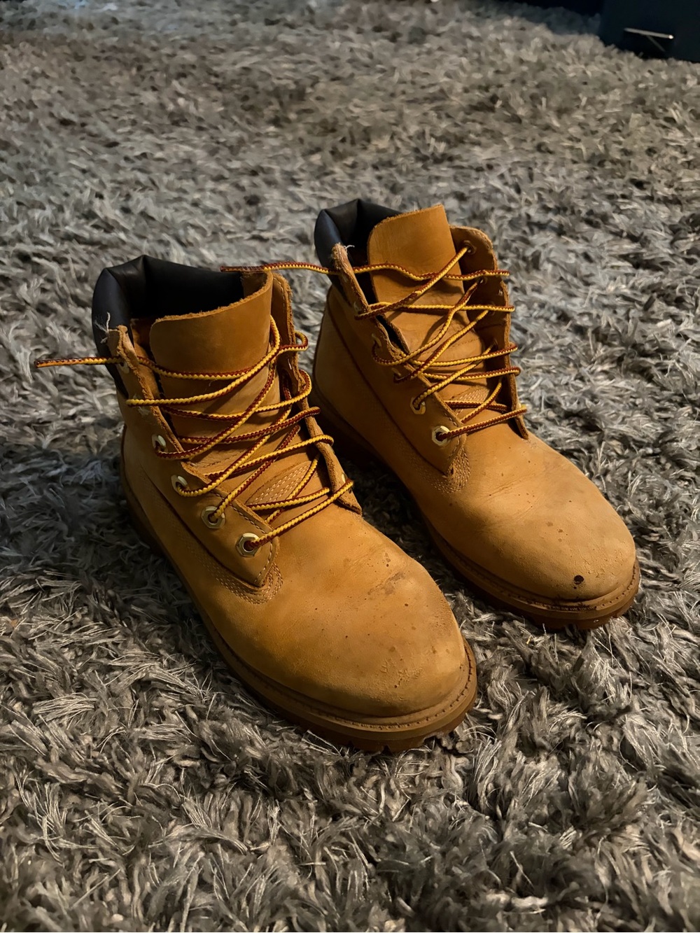 Timberland Kids' Nubuck Lace-Up Boots - Wheat/Tan